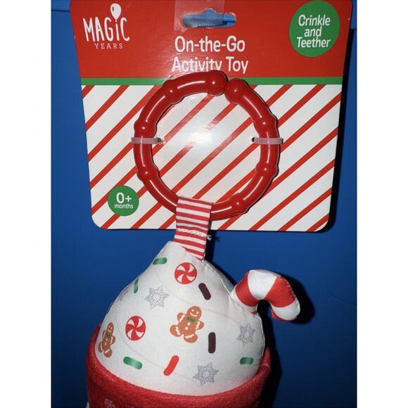 Magic Years On-the-Go‎ Activity Toy Christmas Rubber Teether + Clip / 0+ month - Picture 2 of 4